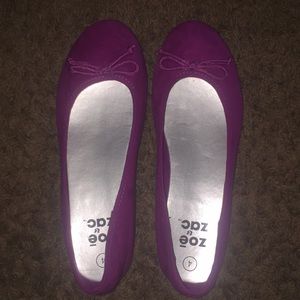 girls magenta flats